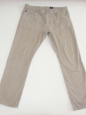AG Adriano Goldschmied Men's The Graduate Tailored Leg Jeans Size 38 x 32 Beige